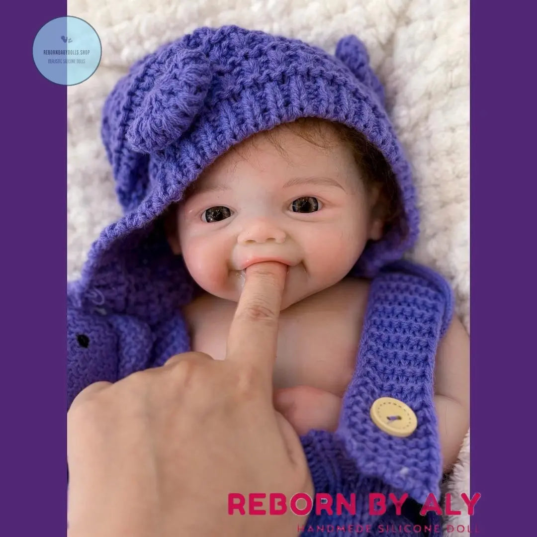 Lifelike 18" Full Body Silicone Baby Girl Doll - Rooted Mohair & Soft Touch rebornbabydolls.shop