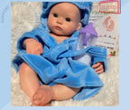 Realistic 13.7-Inch 35cm Silicone Reborn Baby Boy Doll – Soft Touch squishy, Can Drink & Wet, Full Body Handmade Newborn come with clothes rebornbabydolls.shop