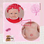Realistic 14-Inch Full Body Silicone Reborn Baby Doll 1.65kg Lifelike Smile Girl, Soft DIY Blank Toys for Children and Collectors & Kids rebornbabydolls.shop