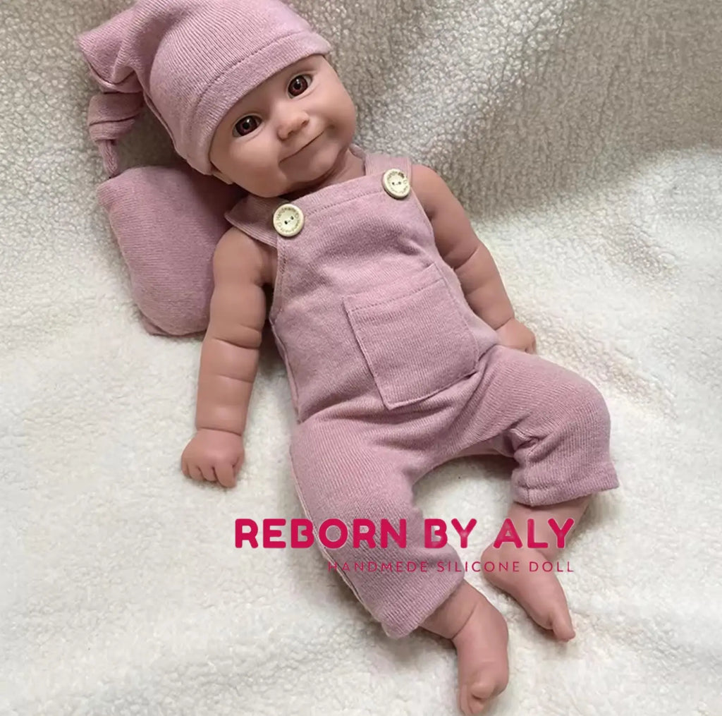 Realistic 20" Full Solid Silicone Reborn Baby Girl Doll | Waterproof Blue Eyes Newborn Gift | Lifelike Soft Kids Toy rebornbabydolls.shop