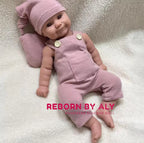 Realistic 20" Full Solid Silicone Reborn Baby Girl Doll | Waterproof Blue Eyes Newborn Gift | Lifelike Soft Kids Toy rebornbabydolls.shop