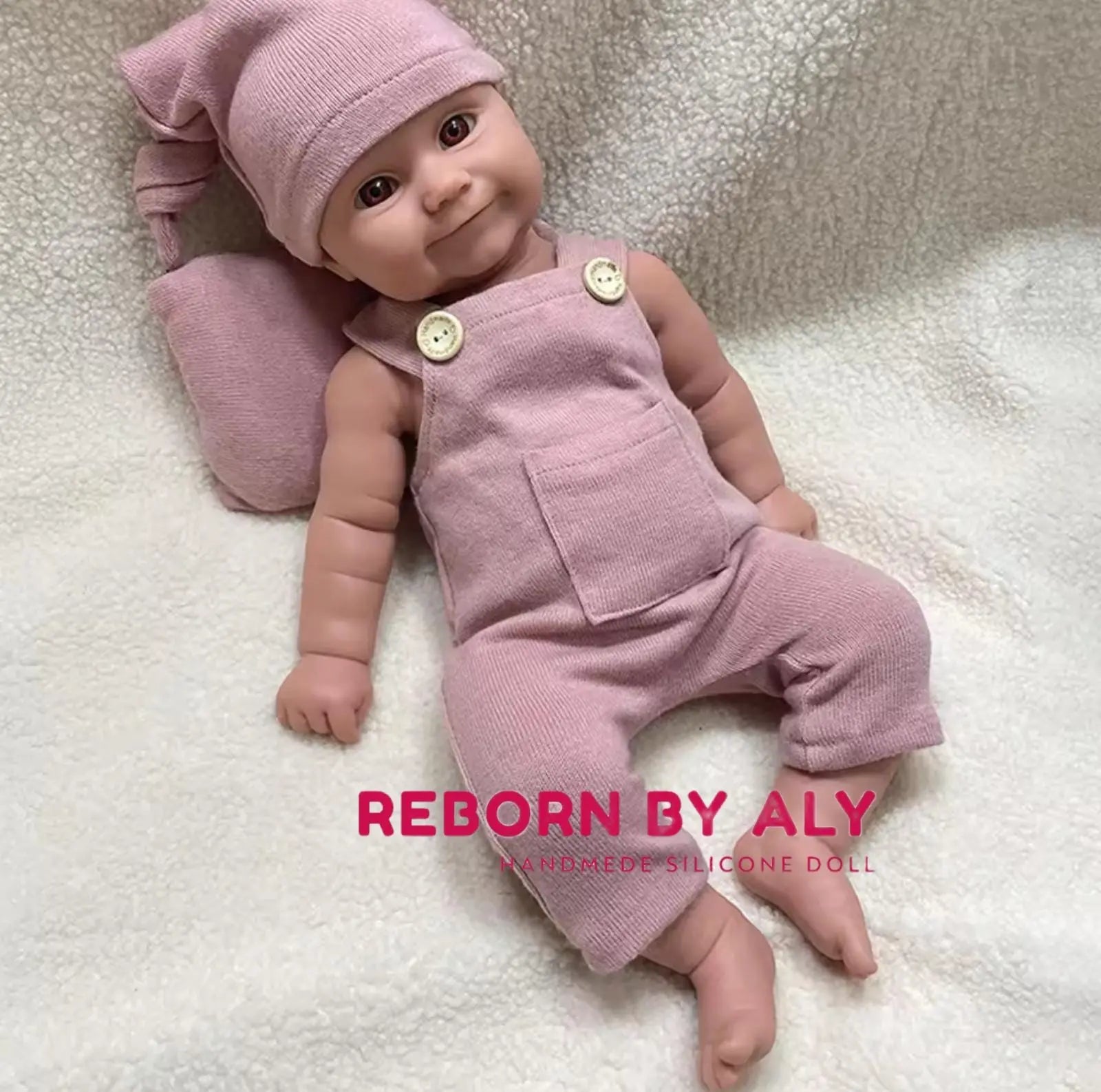 Realistic 20" Full Solid Silicone Reborn Baby Girl Doll | Waterproof Blue Eyes Newborn Gift | Lifelike Soft Kids Toy rebornbabydolls.shop