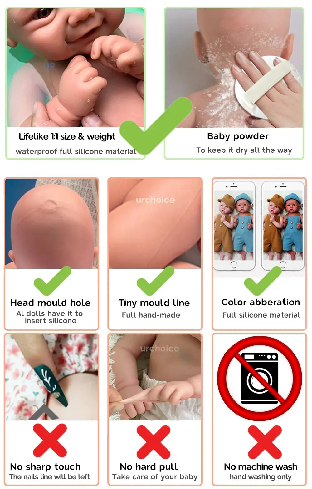 Image of Reborn Baby Dolls 100% Handmade Silicone Reborn Dolls For Adoption