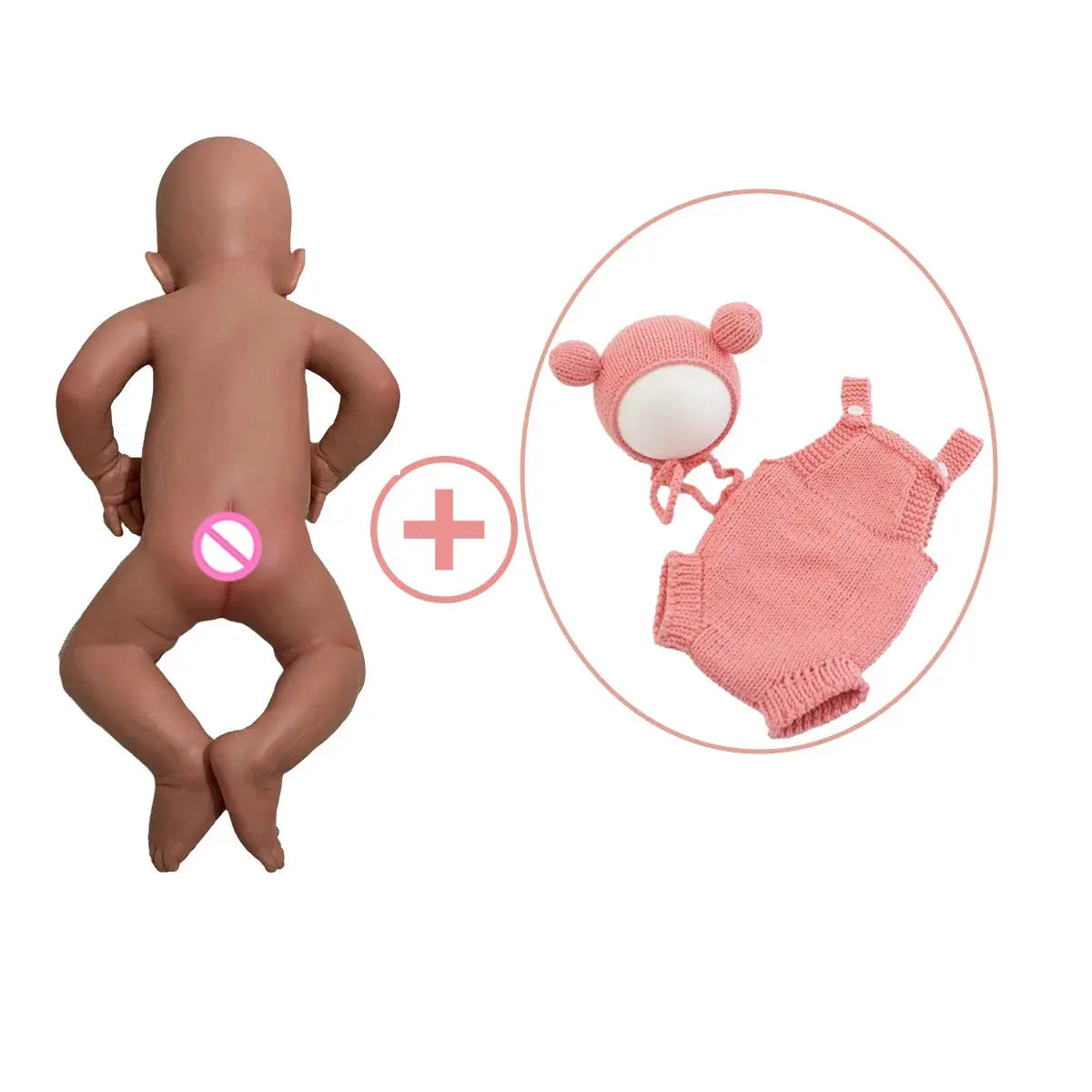 Image of Reborn Baby Dolls 100% Siold Silicone Reborn Baby Dark African Girl
