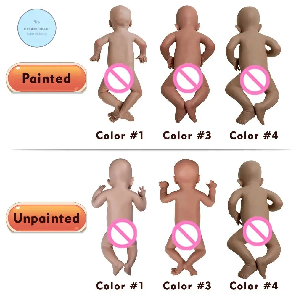 Image of Reborn Baby Dolls 100% Whole Body Silicone Reborn Baby Girl April
