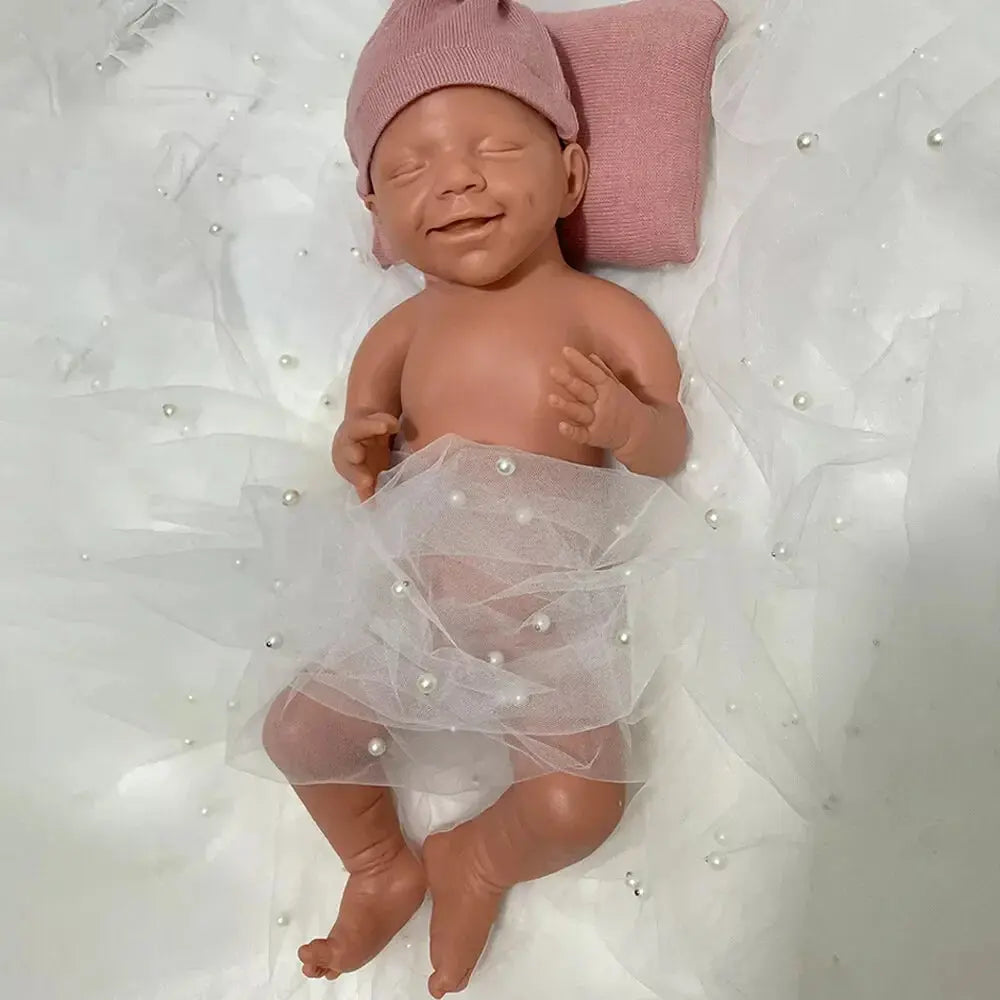 Image of Reborn Baby Dolls 100% Whole Body Silicone Reborn Baby Girl April
