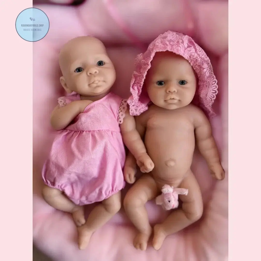 Image of Reborn Baby Dolls 10Inch /2 Styles Washable Unpainted Open Eyes Solid