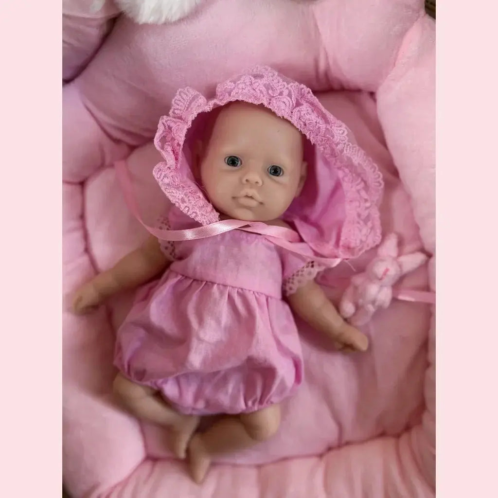Image of Reborn Baby Dolls 10Inch /2 Styles Washable Unpainted Open Eyes Solid