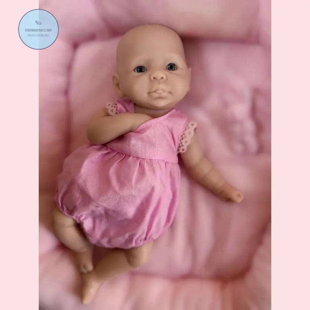 Image of Reborn Baby Dolls 10Inch /2 Styles Washable Unpainted Open Eyes Solid