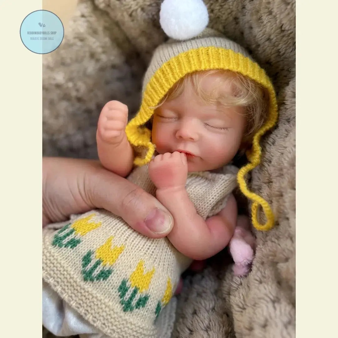 Image of Reborn Baby Dolls 10Inch Can Open Mouth Full Body Silicone Reborn