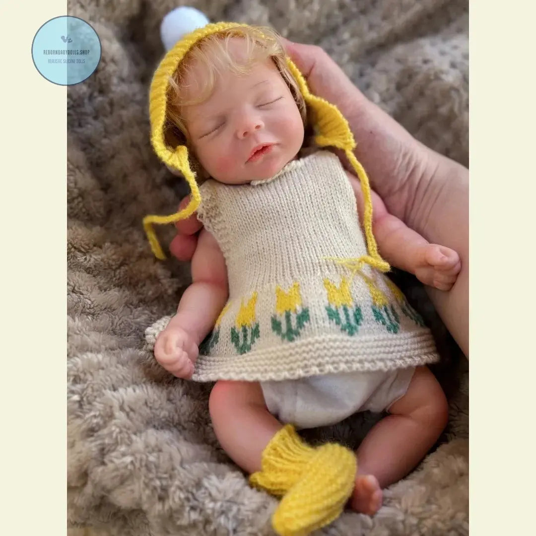Image of Reborn Baby Dolls 10Inch Can Open Mouth Full Body Silicone Reborn