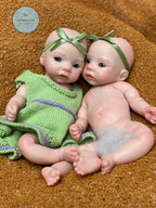 Image of Reborn Baby Dolls 11 Styles/ 26Cm Waterproof Close/Open Solid