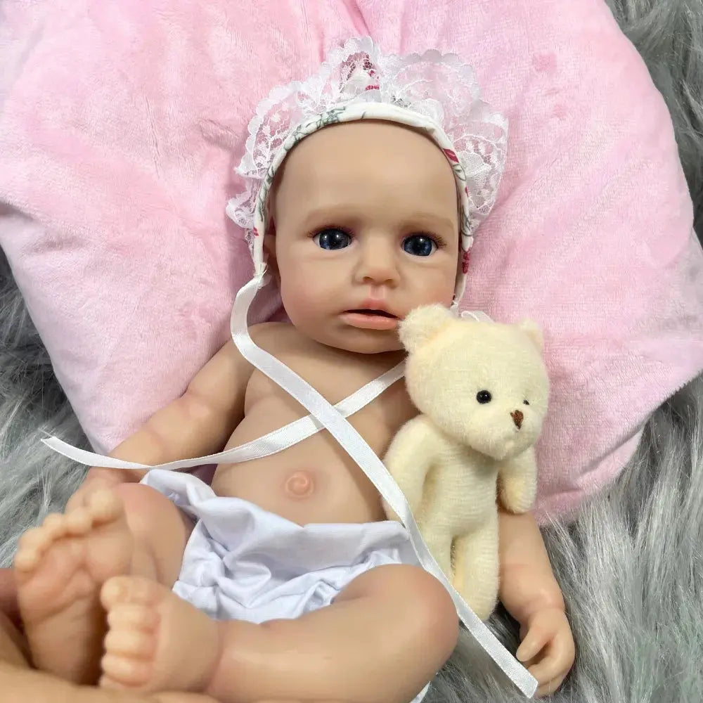 Image of Reborn Baby Dolls 12-13 Inch Mini Full Silicone Reborn Baby Doll