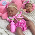 Image of Reborn Baby Dolls 12 Inch Mini African Americans Loulou Reborn
