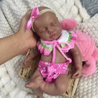 Image of Reborn Baby Dolls 12 Inch Mini African Americans Loulou Reborn