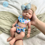 Image of Reborn Baby Dolls 12 Inch Mini Pascale With Rooted Hair Full Body