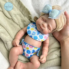 Image of Reborn Baby Dolls 12 Inch Mini Pascale With Rooted Hair Full Body