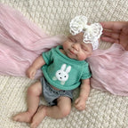 Image of Reborn Baby Dolls 12 Inch Mini Pascale With Rooted Hair Full Body