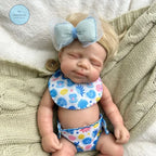 Image of Reborn Baby Dolls 12 Inch Mini Pascale With Rooted Hair Full Body