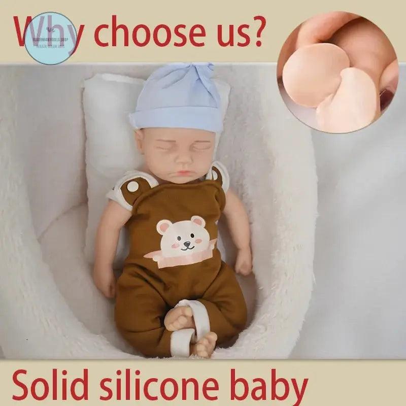 Image of Reborn Baby Dolls 12.2 Inch Open Full Silicone Rebirth Baby Doll,