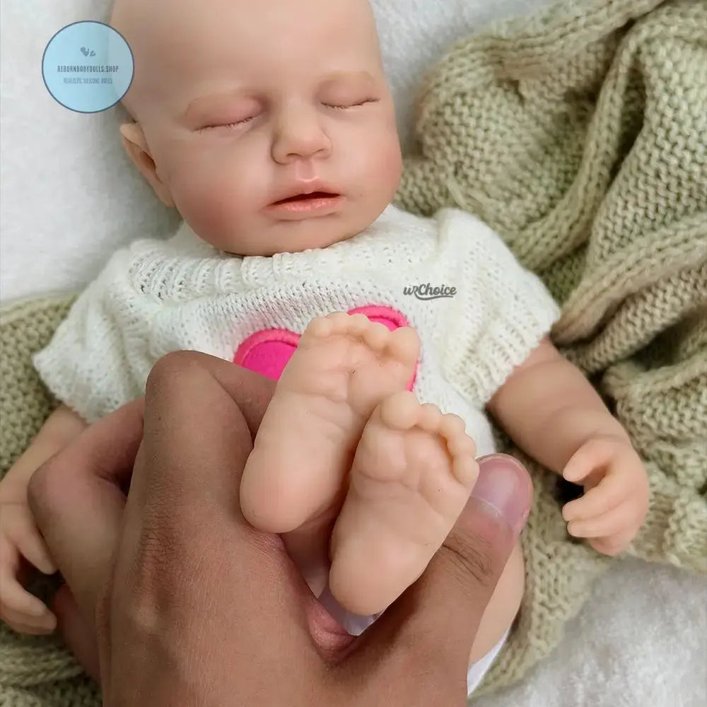 Image of Reborn Baby Dolls 12Inch Loulou Realistic Silicone Reborn Baby Girl