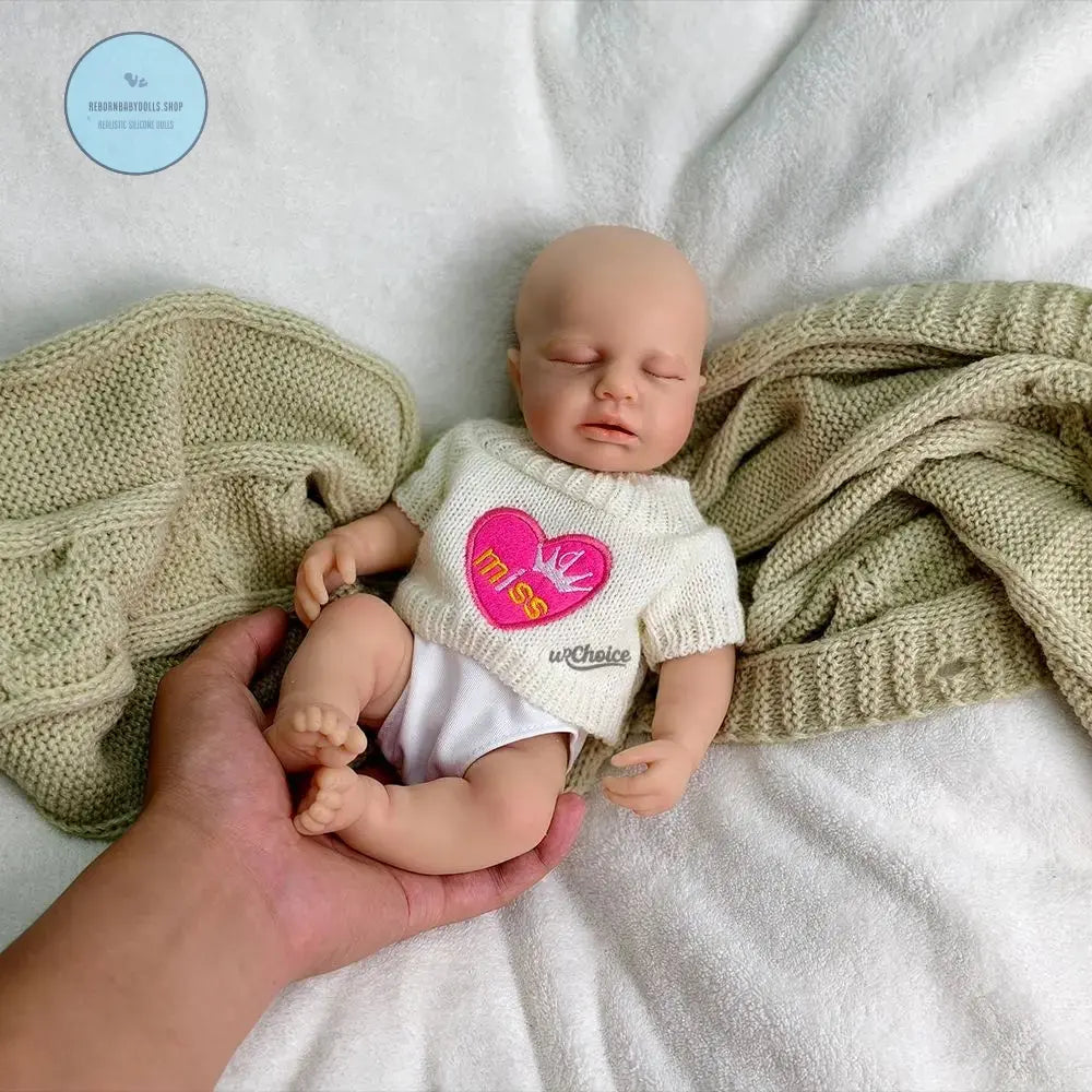 Image of Reborn Baby Dolls 12Inch Loulou Realistic Silicone Reborn Baby Girl