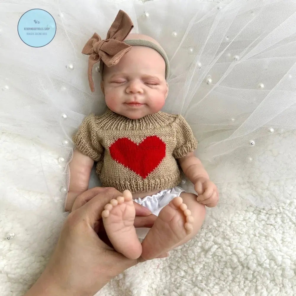 Image of Reborn Baby Dolls 12Inch Mini Realistic Baby Girl Pascale Washable