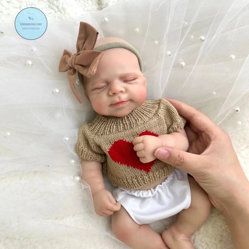 Image of Reborn Baby Dolls 12Inch Mini Realistic Baby Girl Pascale Washable