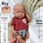 Image of Reborn Baby Dolls 12Inch Whole Body Soft Silicone Reborn Baby Boy