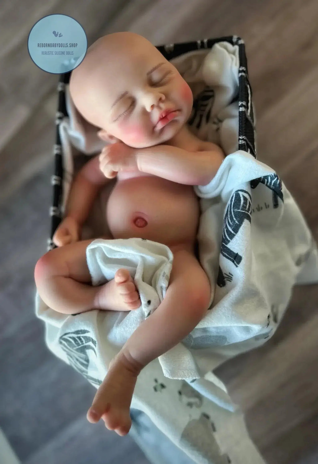 Image of Reborn Baby Dolls 13Inch Can Open Mouth Loulou Silicone Reborn Girl &