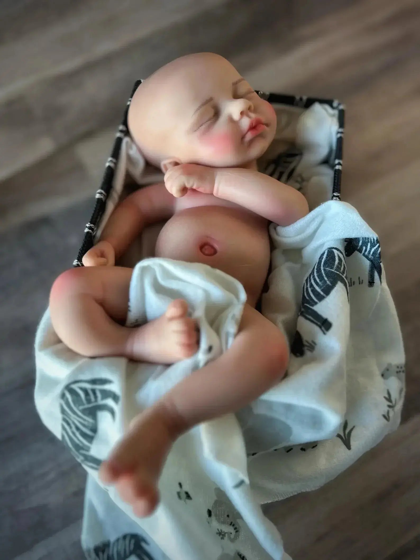 Image of Reborn Baby Dolls 13Inch Can Open Mouth Loulou Silicone Reborn Girl &