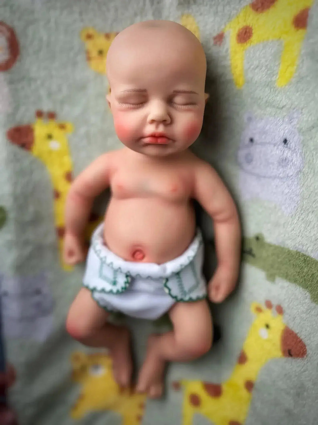 Image of Reborn Baby Dolls 13Inch Can Open Mouth Loulou Silicone Reborn Girl &