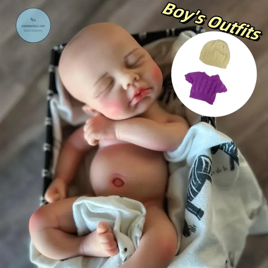Image of Reborn Baby Dolls 13Inch Can Open Mouth Loulou Silicone Reborn Girl &