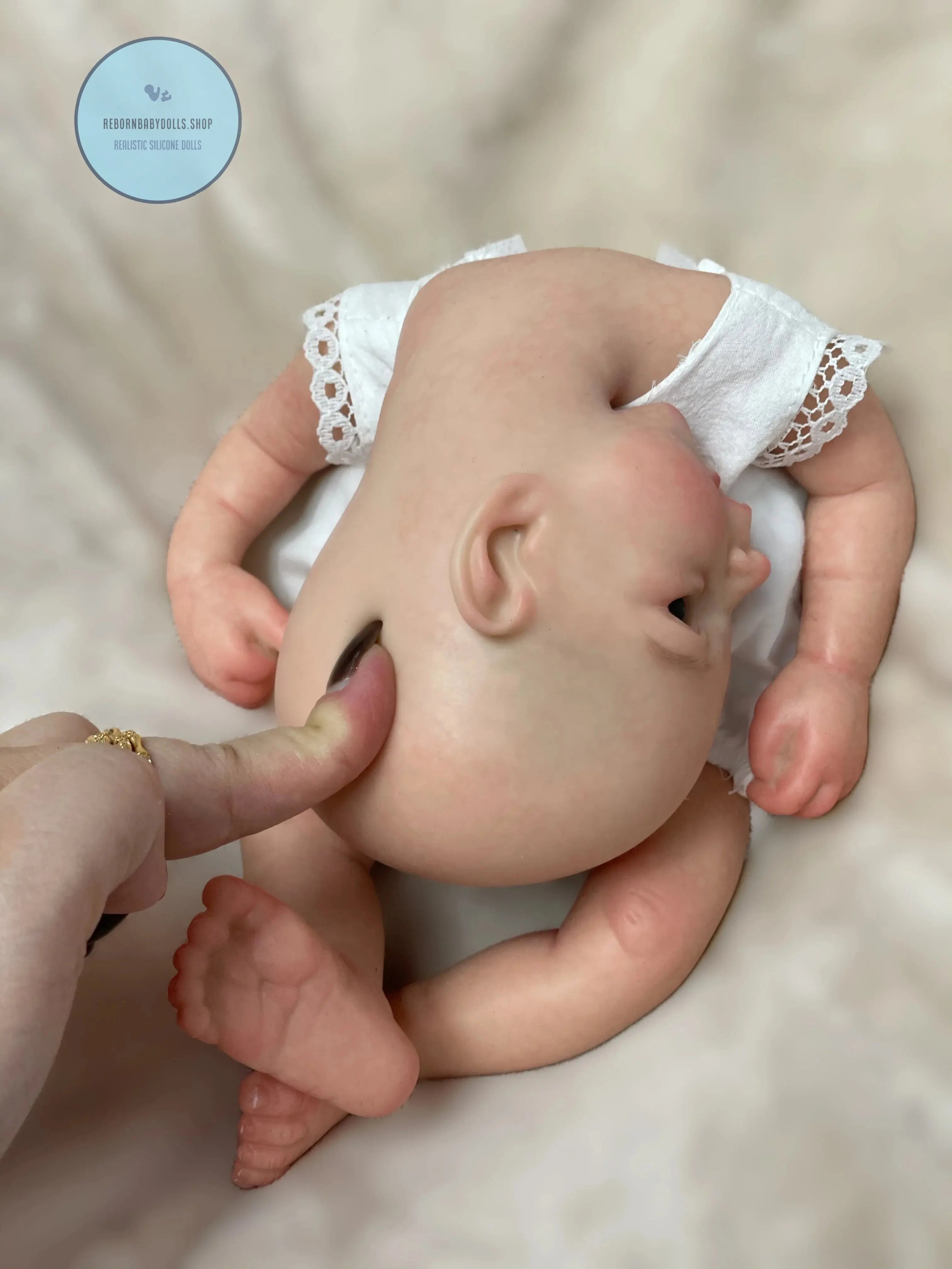 Image of Reborn Baby Dolls 13Inch Vivienne&Elijha All Silicone Reborn Doll