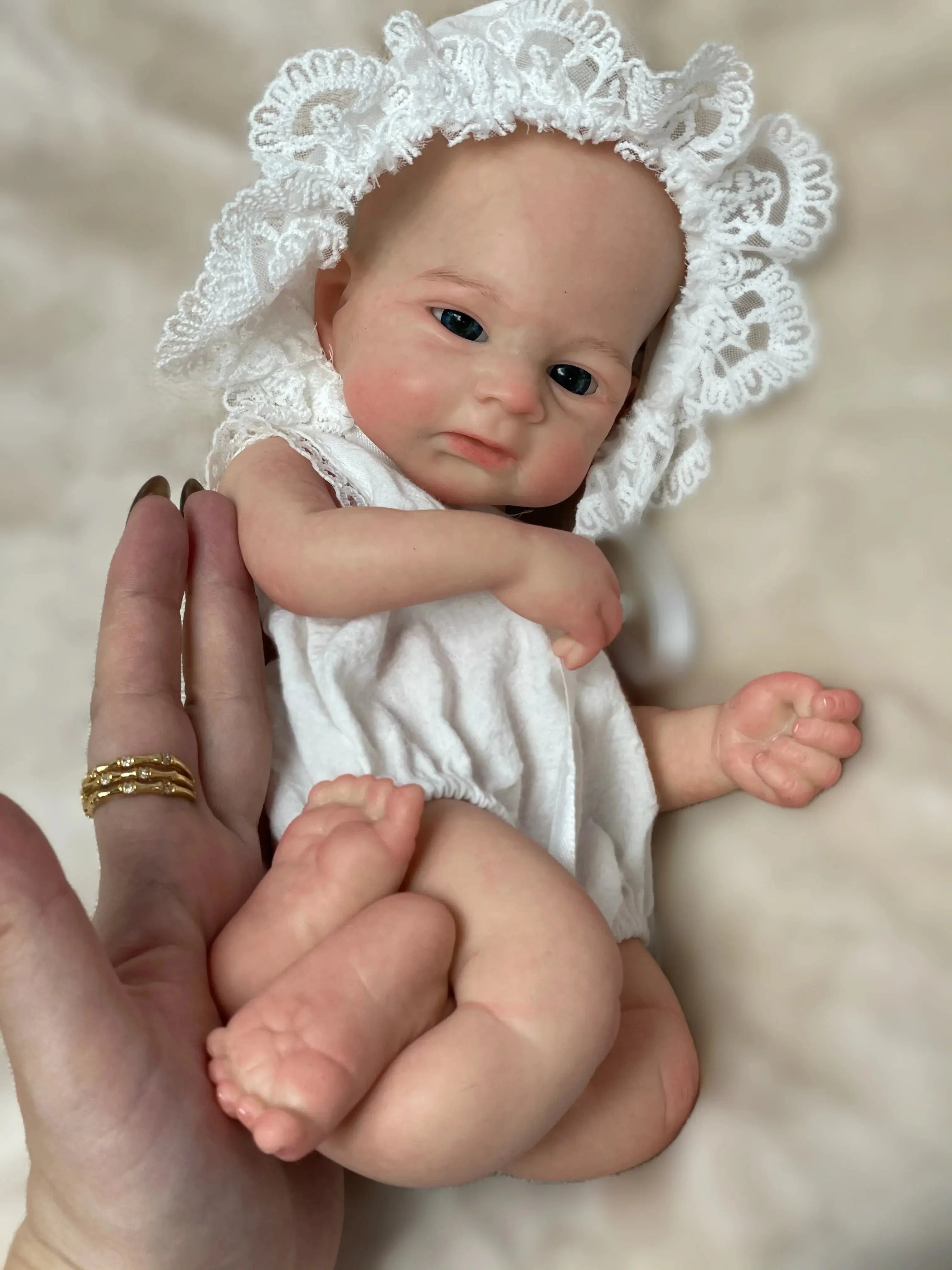 Image of Reborn Baby Dolls 13Inch Vivienne&Elijha All Silicone Reborn Doll