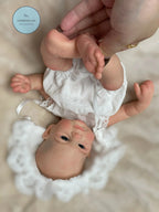 Image of Reborn Baby Dolls 13Inch Vivienne&Elijha All Silicone Reborn Doll