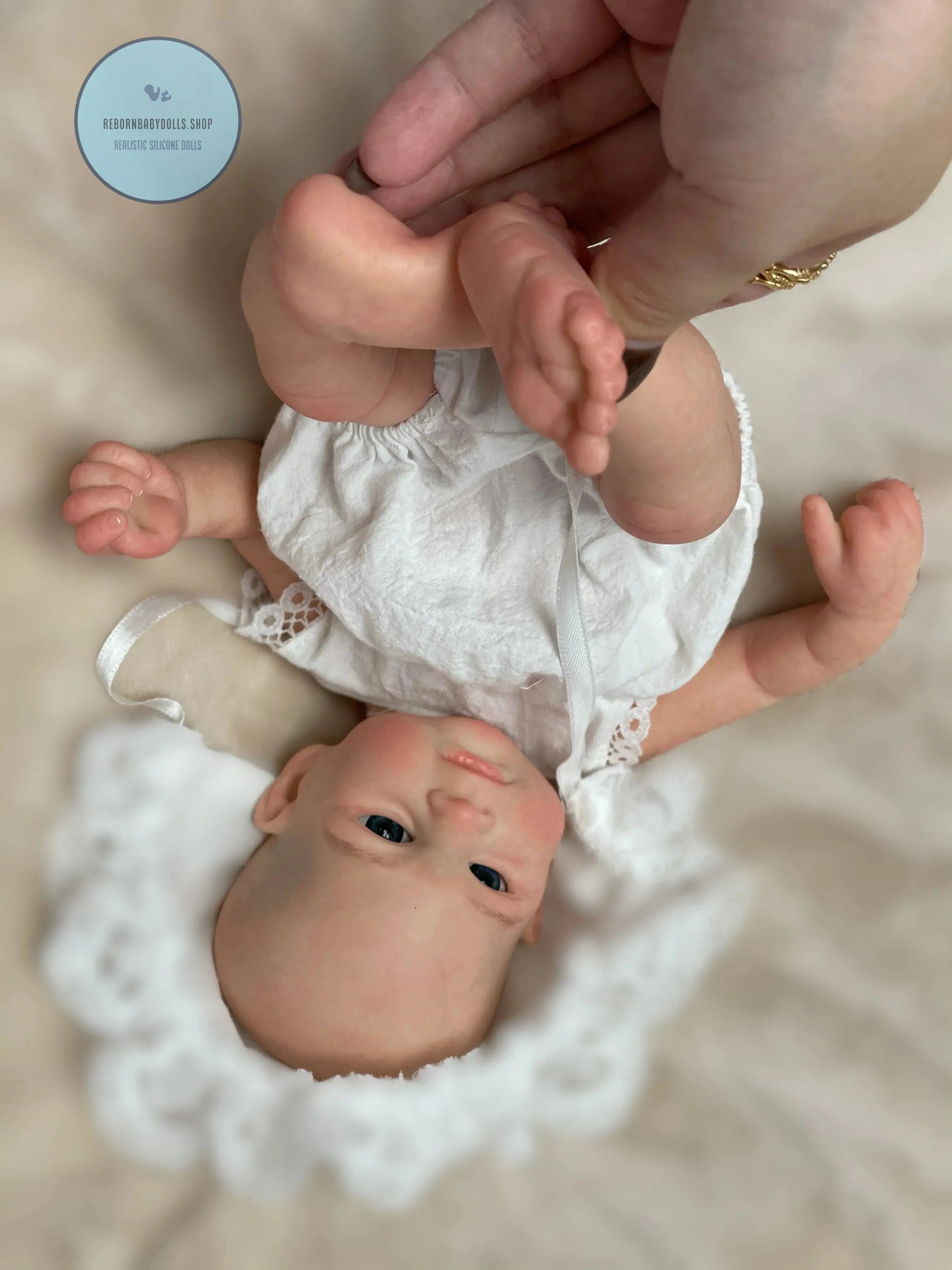 Image of Reborn Baby Dolls 13Inch Vivienne&Elijha All Silicone Reborn Doll