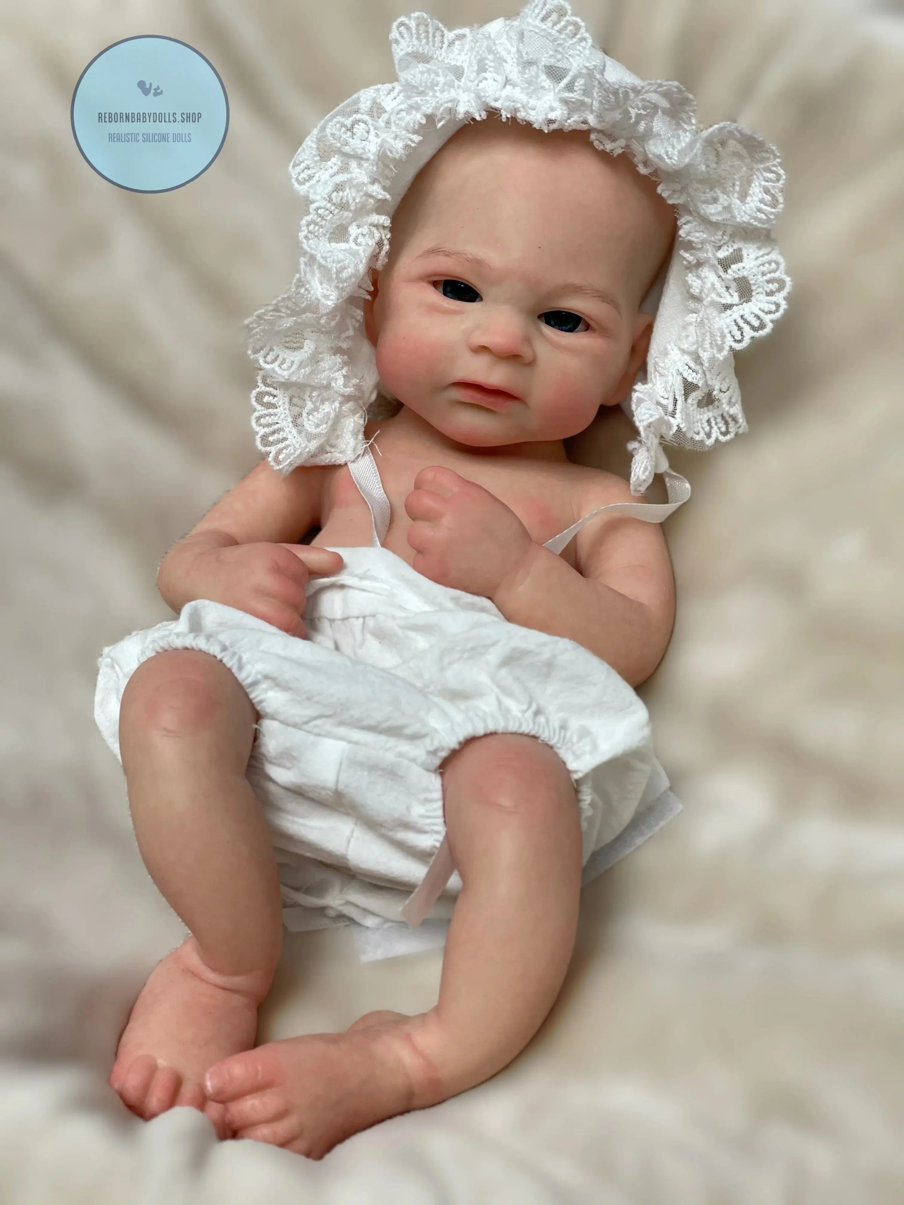 Image of Reborn Baby Dolls 13Inch Vivienne&Elijha All Silicone Reborn Doll