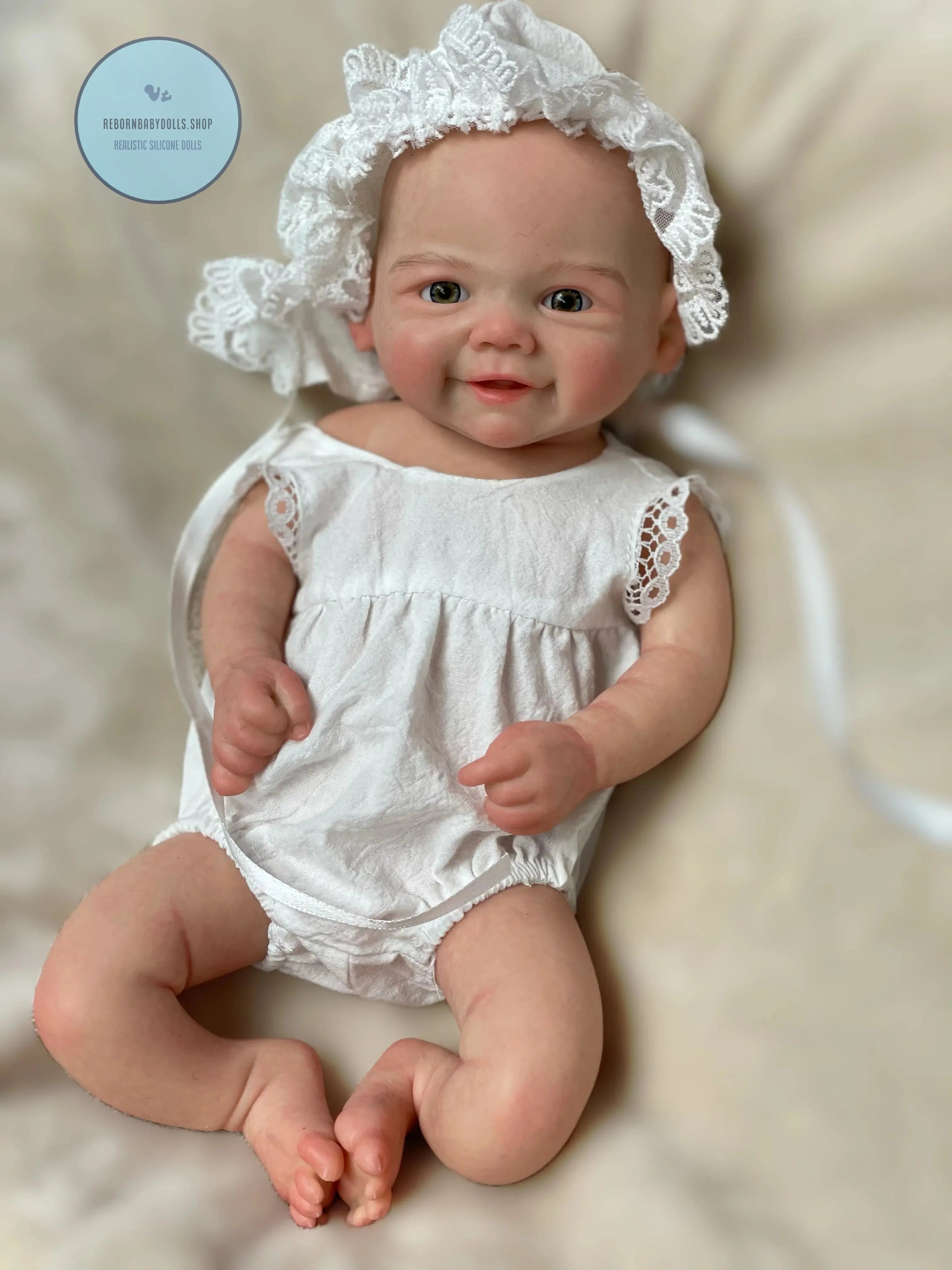 Image of Reborn Baby Dolls 13Inch Vivienne&Elijha All Silicone Reborn Doll