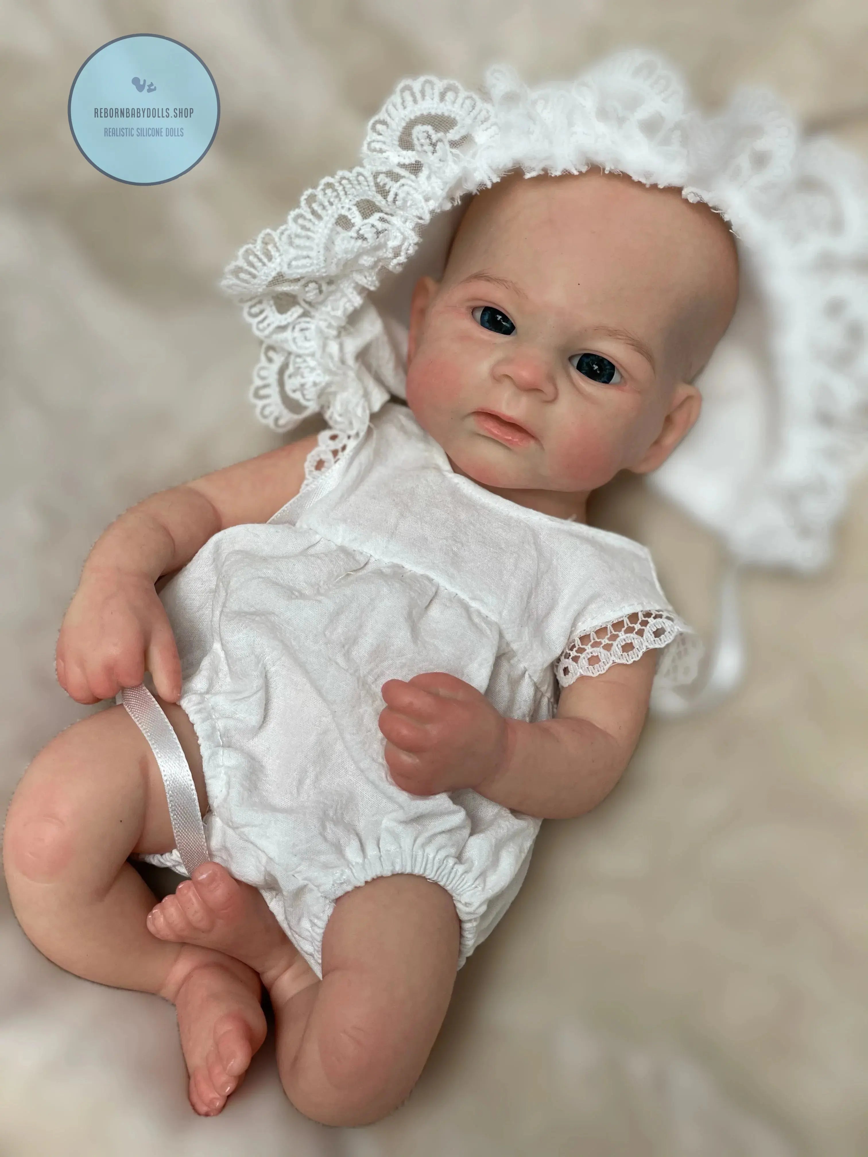 Image of Reborn Baby Dolls 13Inch Vivienne&Elijha All Silicone Reborn Doll