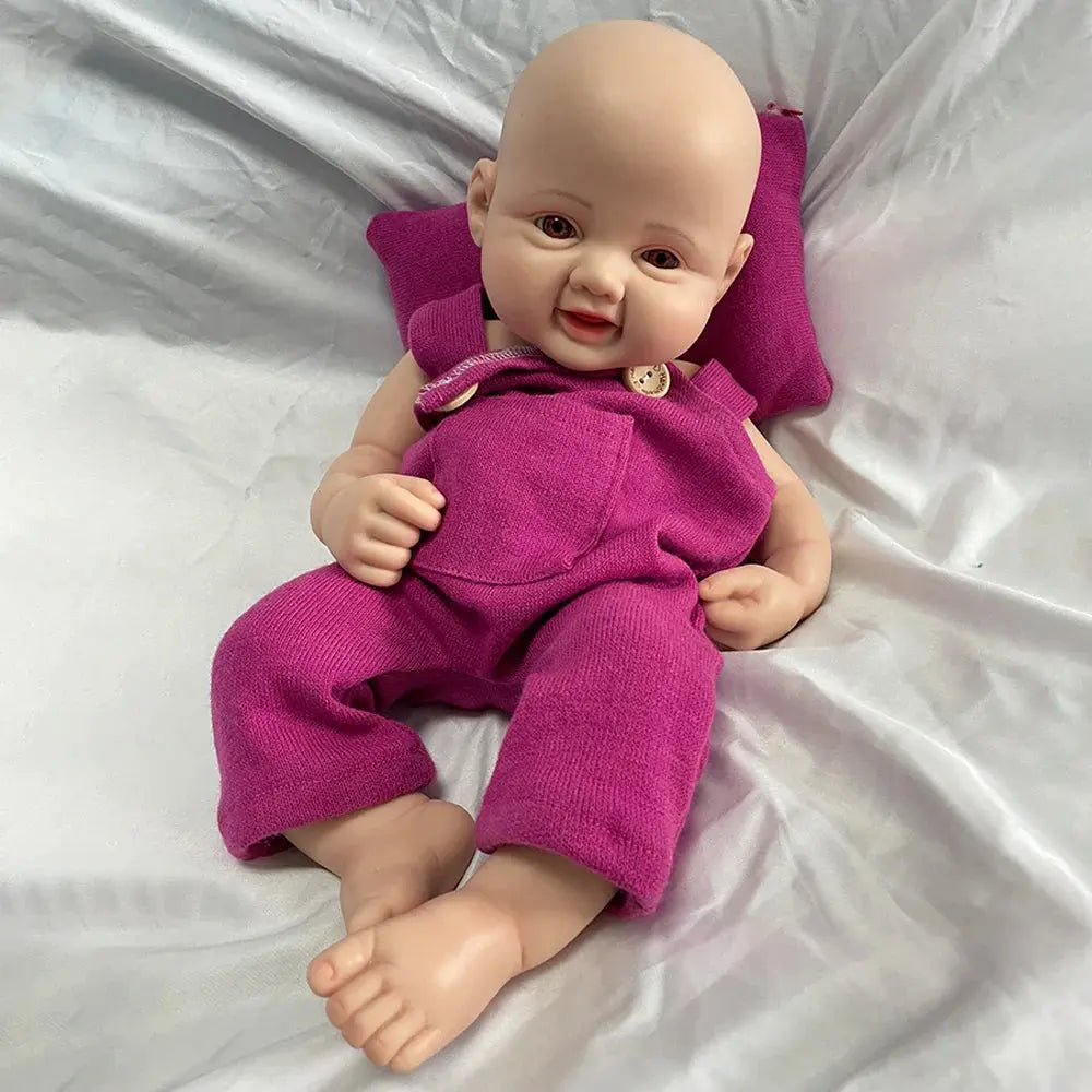 Image of Reborn Baby Dolls 16Inch Preemy Girl 100% Soild Platinum Silicone