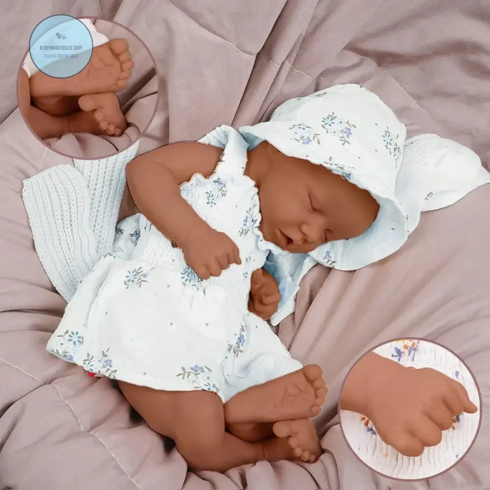 Image of Reborn Baby Dolls 17.5-Inch Full Body Silicone Lifelike Sleeping