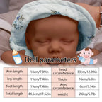 Image of Reborn Baby Dolls 17.5-Inch Full Body Silicone Lifelike Sleeping