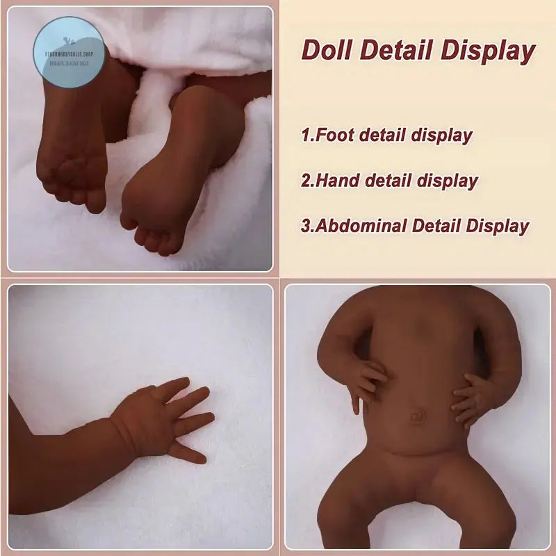 Image of Reborn Baby Dolls 17.72" Micro Preemie Full Body Platinum Silicone
