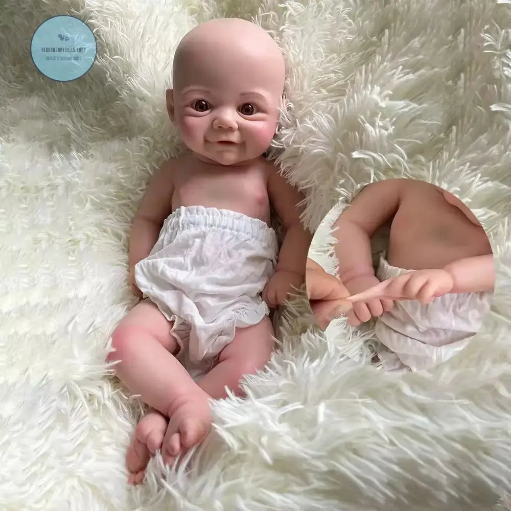 Image of Reborn Baby Dolls 17Inch 43Cm Handmade Painted Full Body Silicone