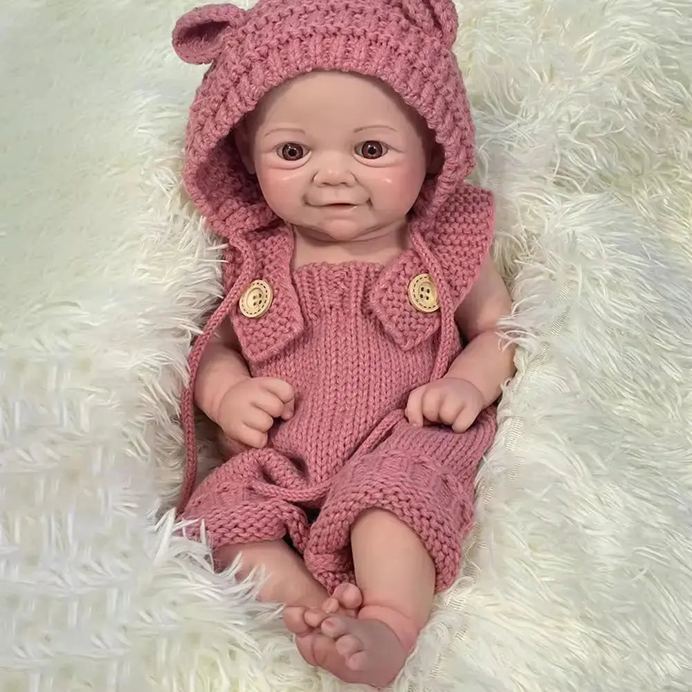 Image of Reborn Baby Dolls 17Inch 43Cm Handmade Painted Full Body Silicone