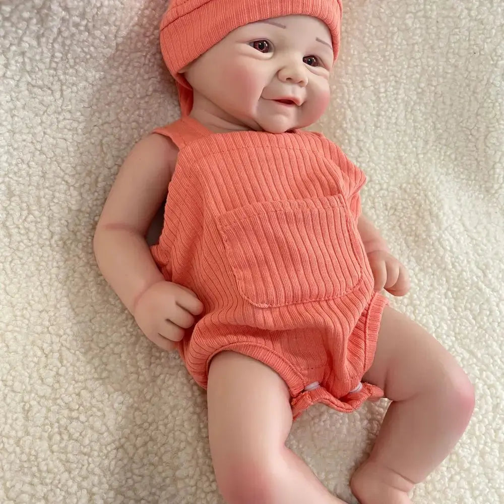Image of Reborn Baby Dolls 17Inch 43Cm Handmade Painted Full Body Silicone