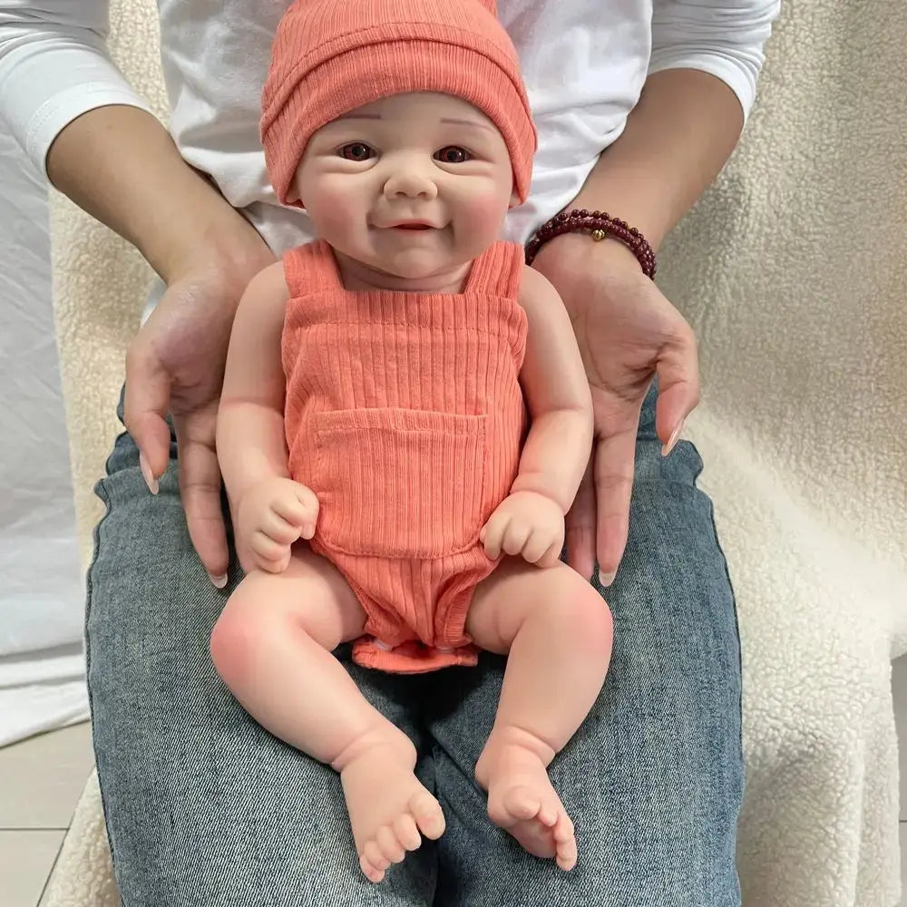 Image of Reborn Baby Dolls 17Inch 43Cm Handmade Painted Full Body Silicone