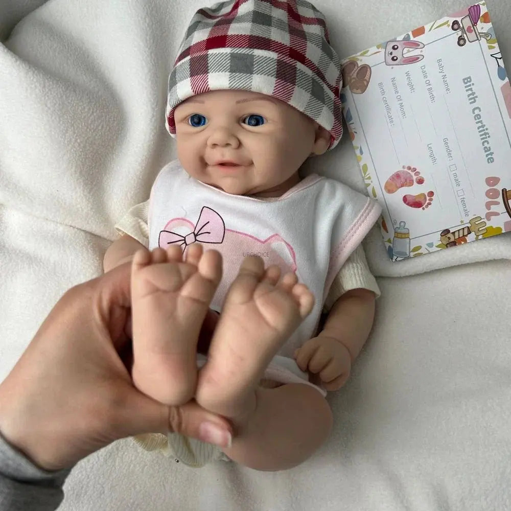 Image of Reborn Baby Dolls 17Inch Baby Girl Vivienne Washable Silicone Reborn