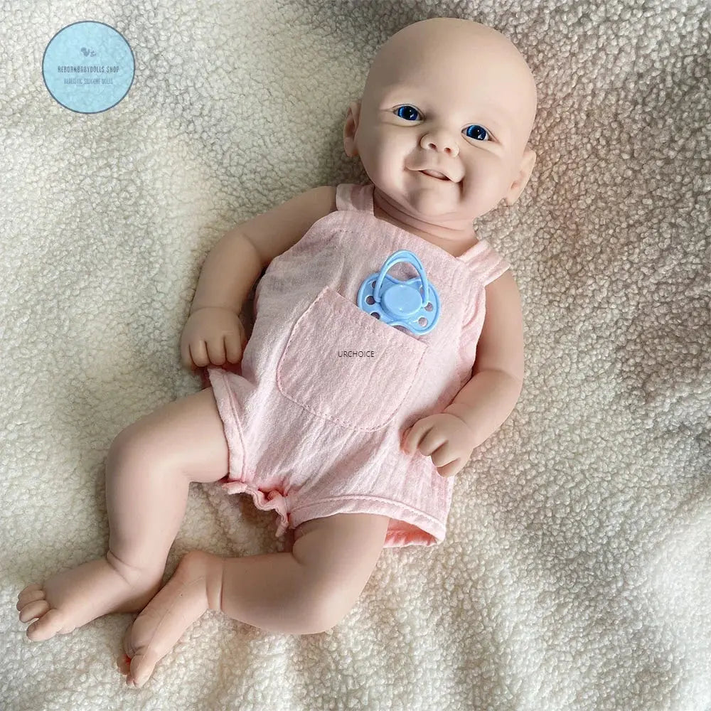 Image of Reborn Baby Dolls 17Inch Baby Girl Vivienne Washable Silicone Reborn